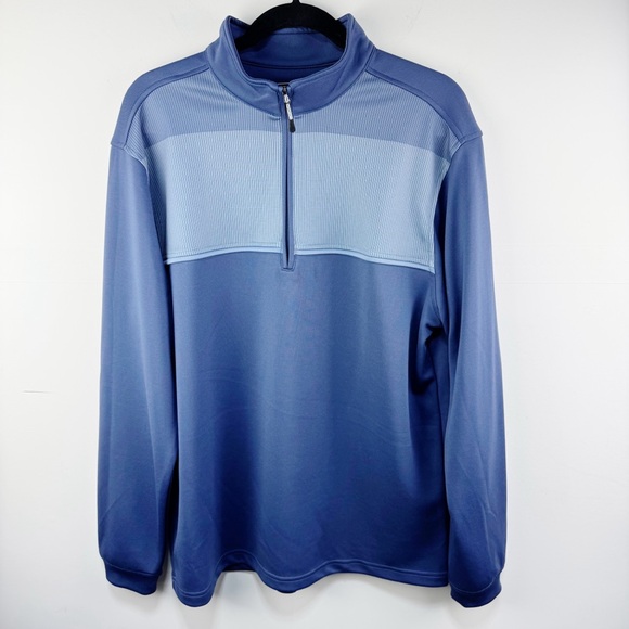 Bolle Men’s Performance 1/4 Zip Pullover Golf Style Shirt Blue Size Large - Picture 1 of 7